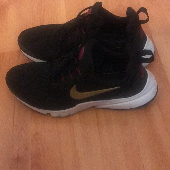 nike shoes purple and gold